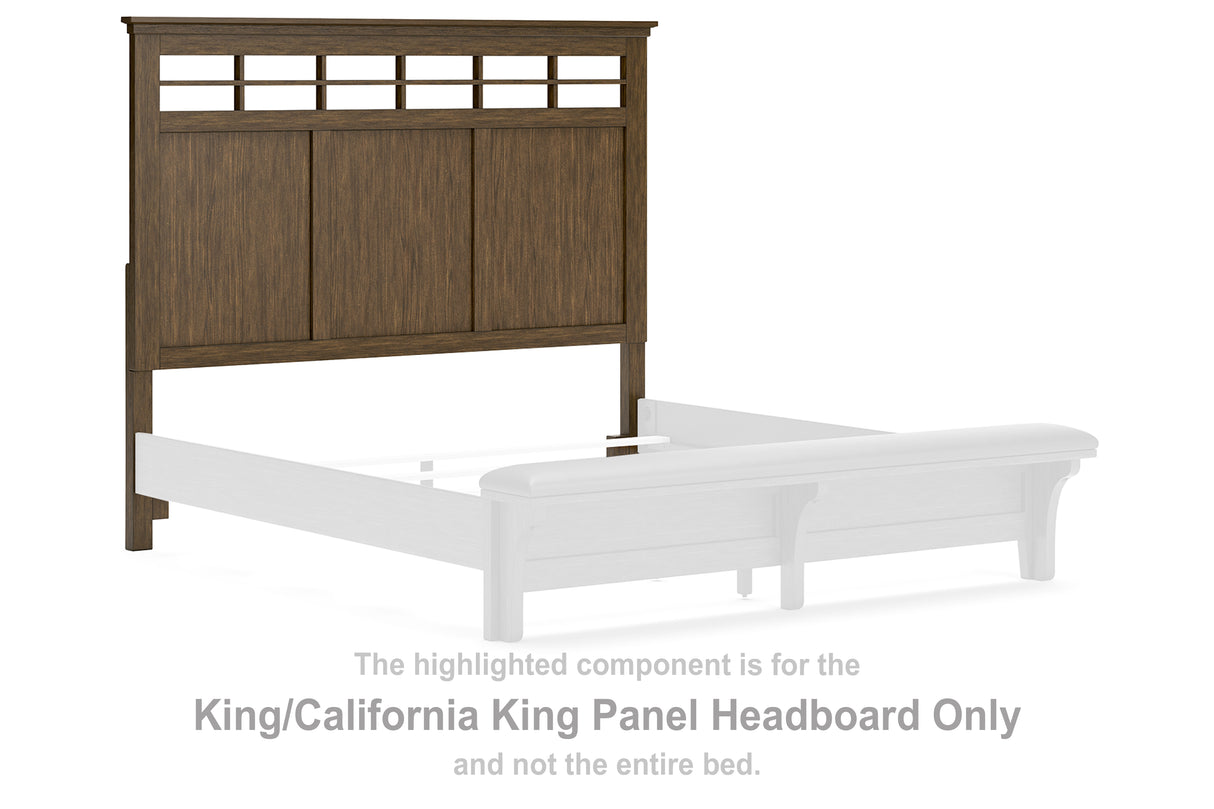 Shawbeck Dark Brown King/California King Panel Headboard