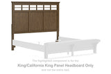 Shawbeck Dark Brown King/California King Panel Headboard