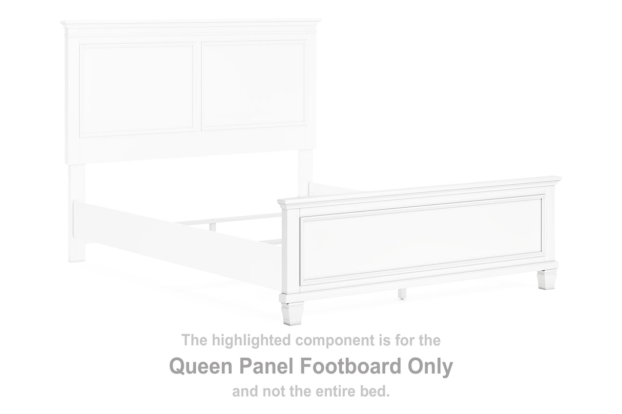 Fortman White Queen Panel Footboard