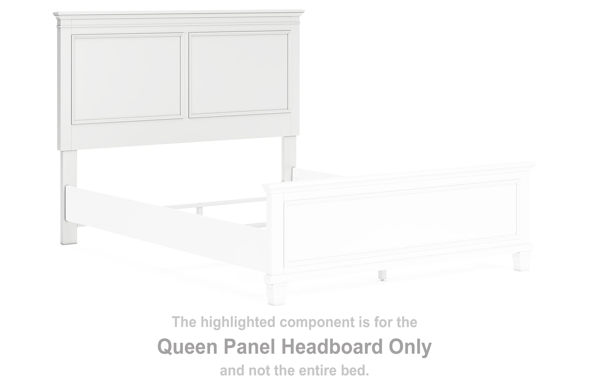 Fortman White Queen Panel Headboard