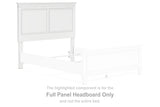 Fortman White Full Panel Headboard