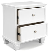 Fortman White Nightstand