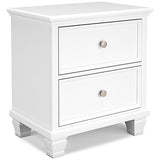 Fortman White Nightstand