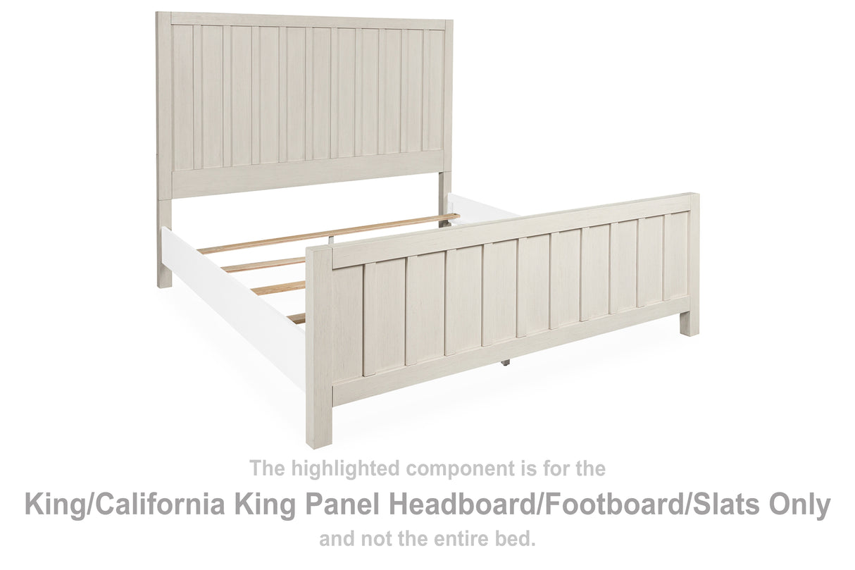 Shaybrock King/California King Panel Headboard/Footboard/Slats