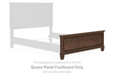 Danabrin Brown Queen Panel Footboard