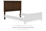 Danabrin Brown Queen Panel Headboard