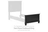 Lanolee Black Twin Panel Footboard