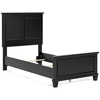 Lanolee Black Twin Panel Footboard