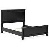 Lanolee Black Queen Panel Footboard