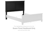 Lanolee Black Queen Panel Headboard