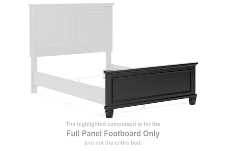 Lanolee Black Full Panel Footboard