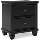 Lanolee Black Nightstand