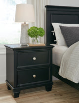 Lanolee Black Nightstand