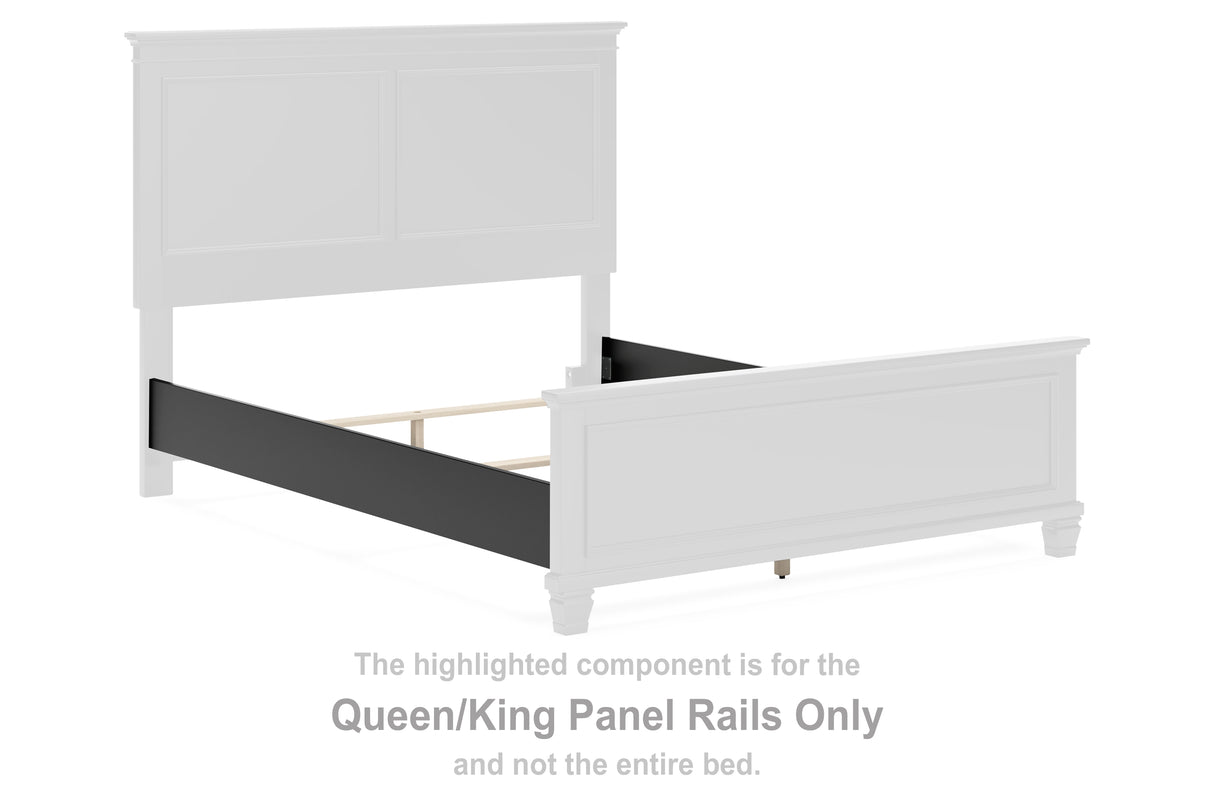 Lanolee Black Queen/King Panel Rails