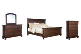 Porter King Panel Bed, Dresser, Mirror and Chest