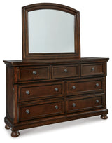 Porter California King Panel Bed, Dresser, Mirror, Chest and 2 Nightstands