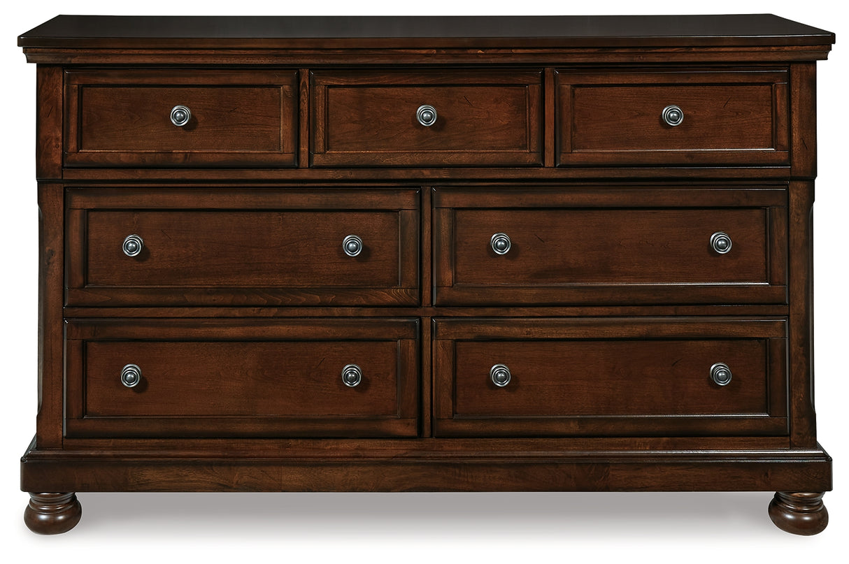 Porter California King Panel Bed, Dresser, Mirror and Chest