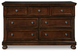 Porter California King Panel Bed, Dresser, Mirror and Chest