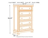 Porter Queen Panel Bed, Dresser, Mirror, Chest and 2 Nightstands