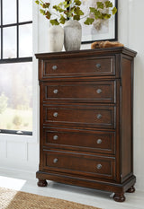 Porter King Panel Bed, Dresser, Mirror, Chest and Nightstand