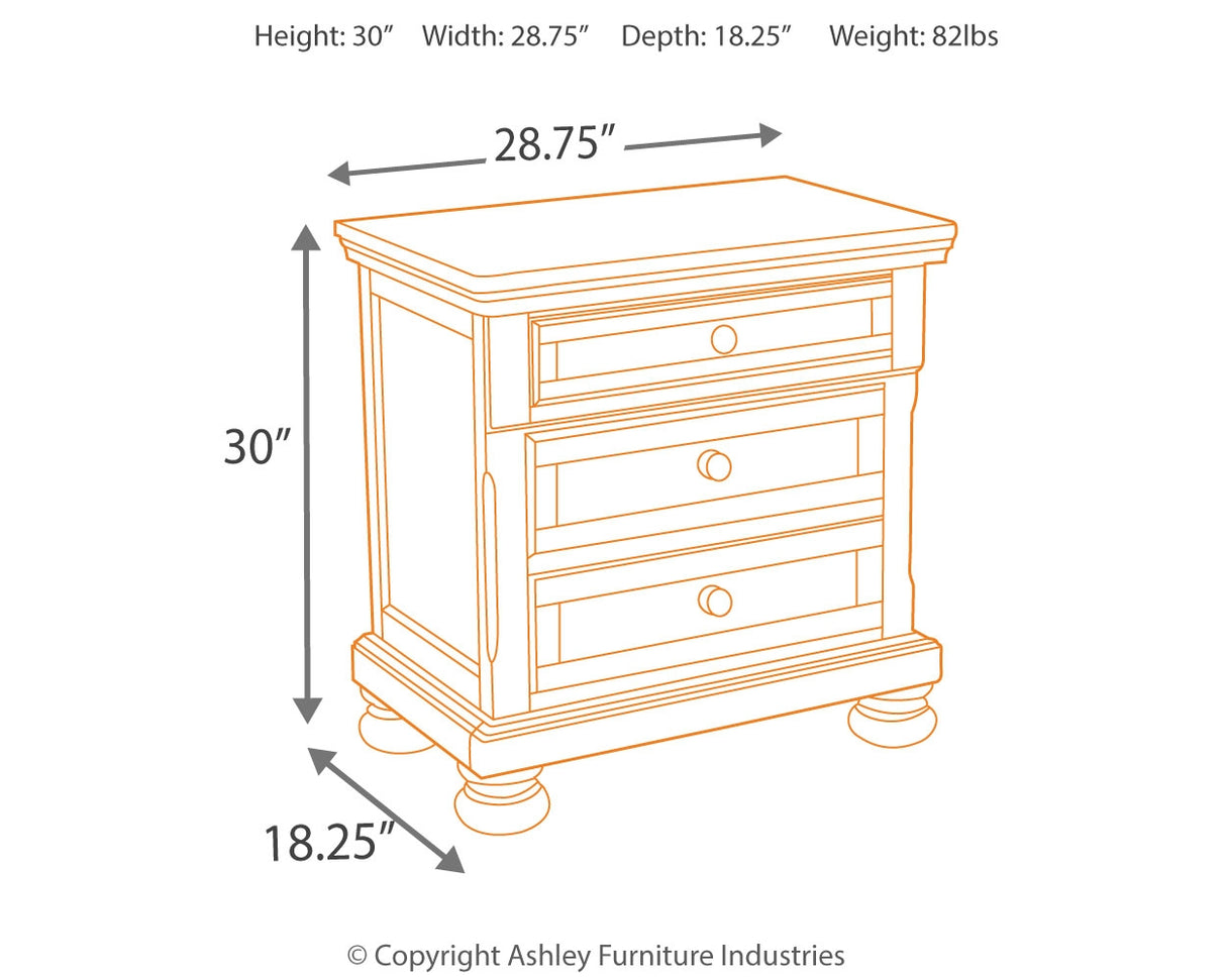 Porter California King Sleigh Bed, Dresser, Mirror and Nightstand