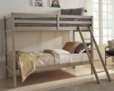 Lettner Light Gray Twin/Twin Bunk Bed With Ladder