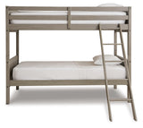 Lettner Light Gray Twin/Twin Bunk Bed With Ladder