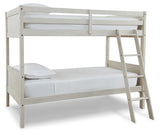 Robbinsdale Antique White Twin/Twin Bunk Bed With Ladder