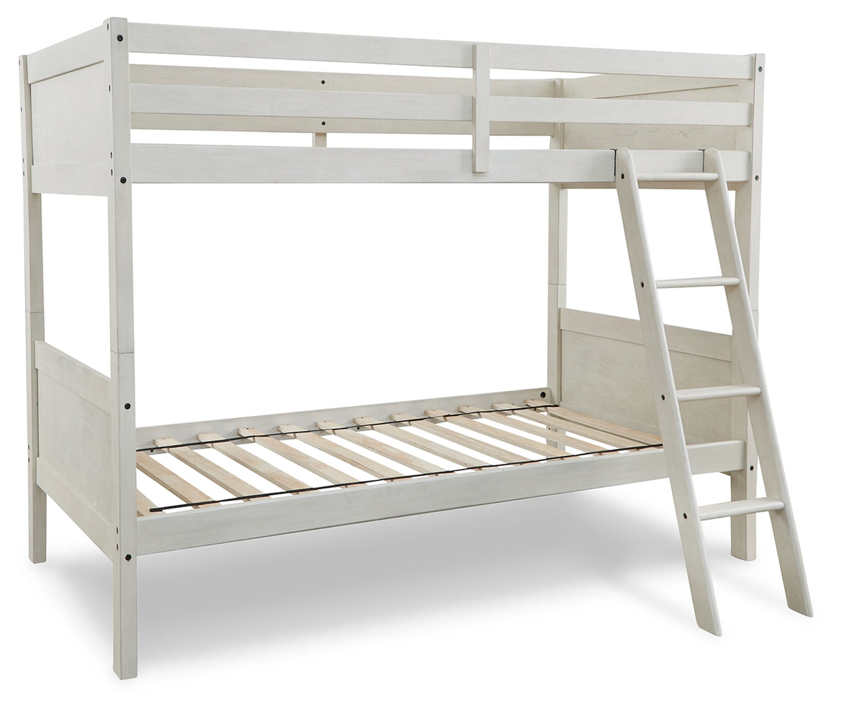 Robbinsdale Antique White Twin/Twin Bunk Bed With Ladder