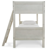 Robbinsdale Antique White Twin/Twin Bunk Bed With Ladder