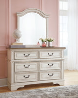 Realyn Twin Panel Bed, Dresser, Mirror, Chest and Nightstand