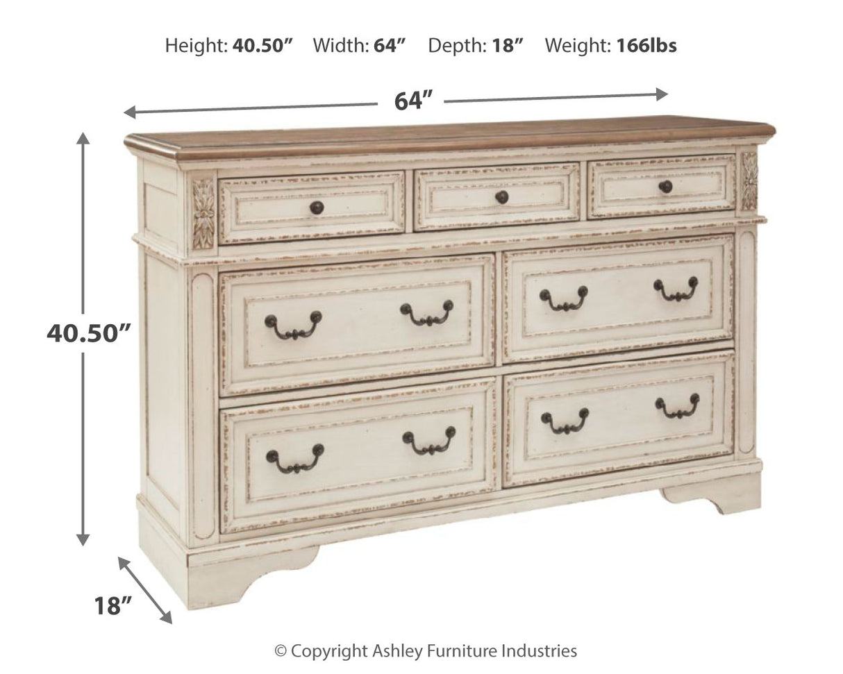 Realyn Dresser and 2 Nightstands