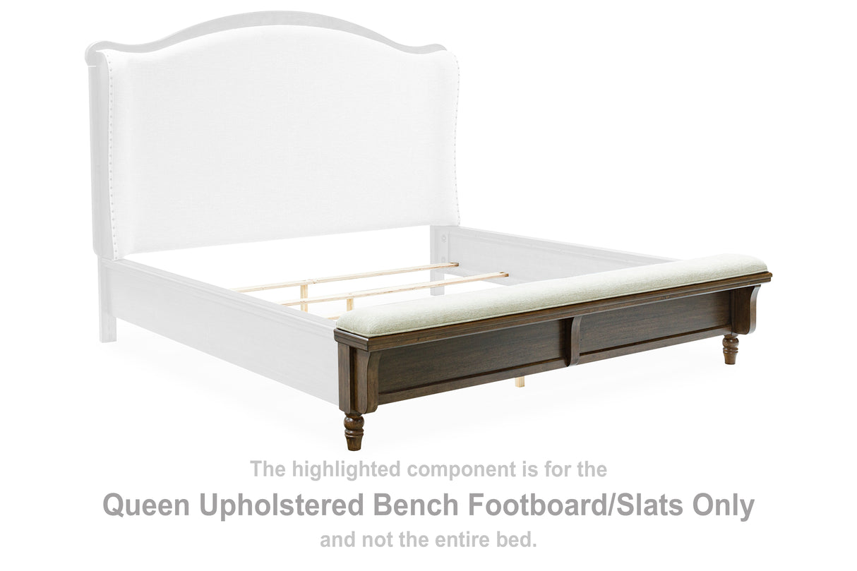 Sturlayne Queen Upholstered Bench Footboard/Slats