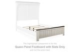 Darborn Gray/Brown Queen Panel Footboard With Slats