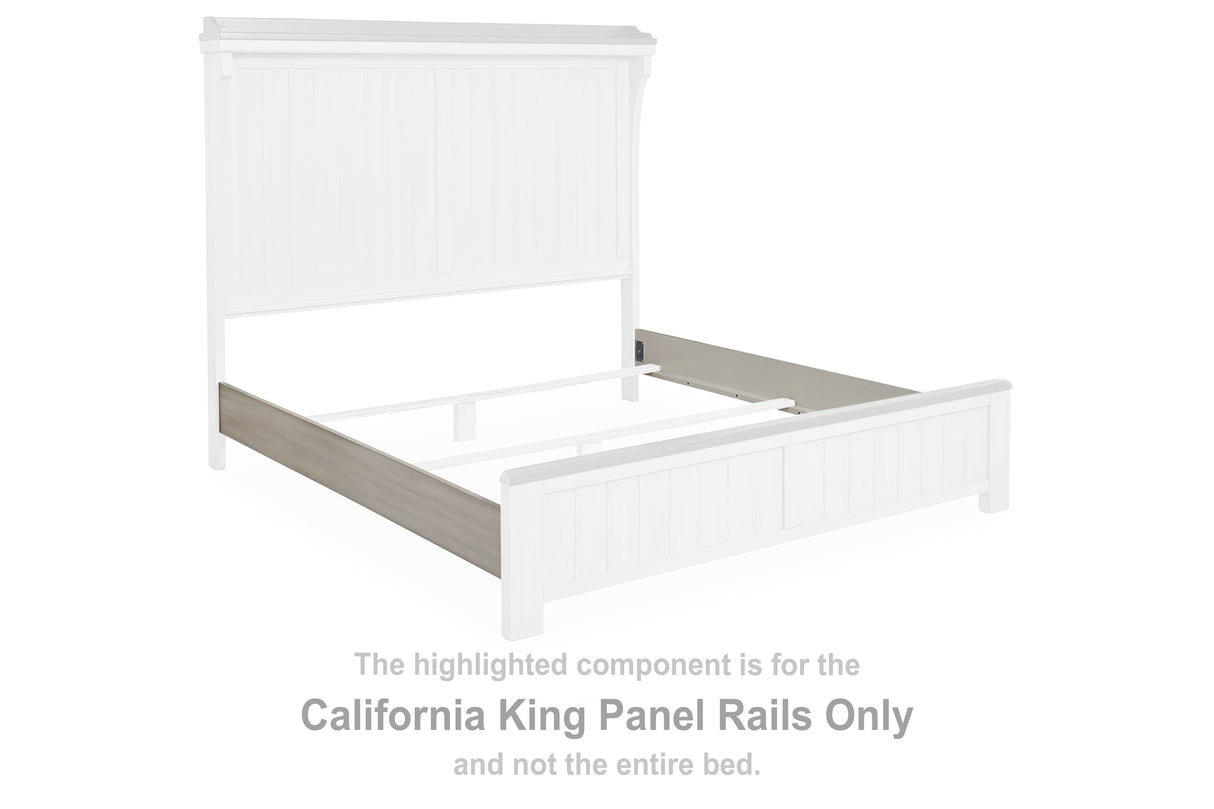 Darborn Gray/Brown California King Panel Rails