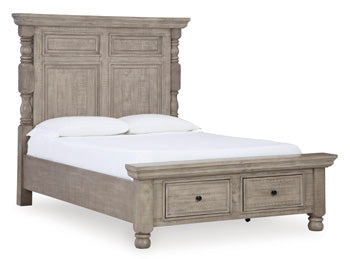 Harrastone Queen Headboard/Footboard Posts/Drawers