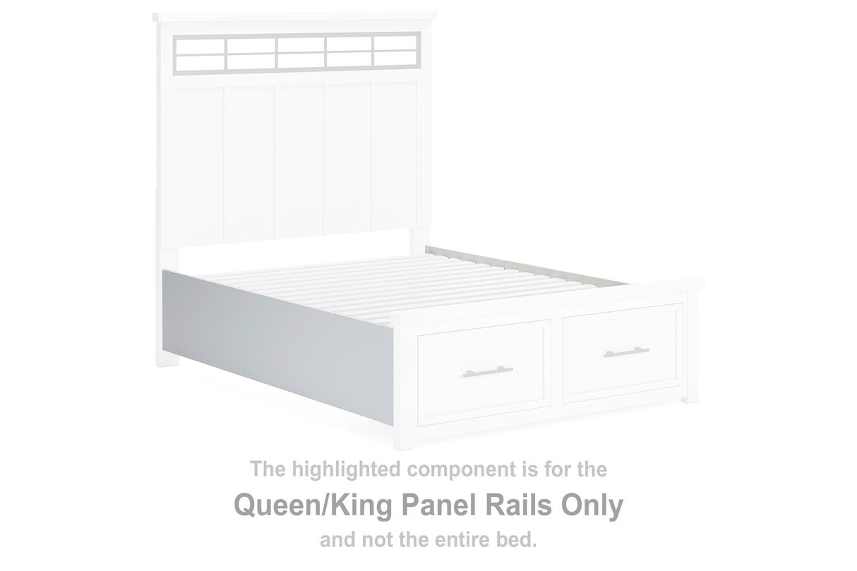 Ashbryn White/Natural Queen/King Panel Rails