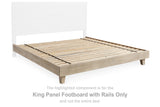 Michelia King Panel Footboard with Rails