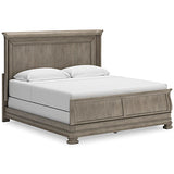 Lexorne Gray King Sleigh Footboard With Rails