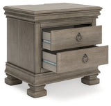 Lexorne Gray Nightstand