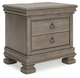 Lexorne Gray Nightstand