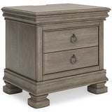 Lexorne Gray Nightstand