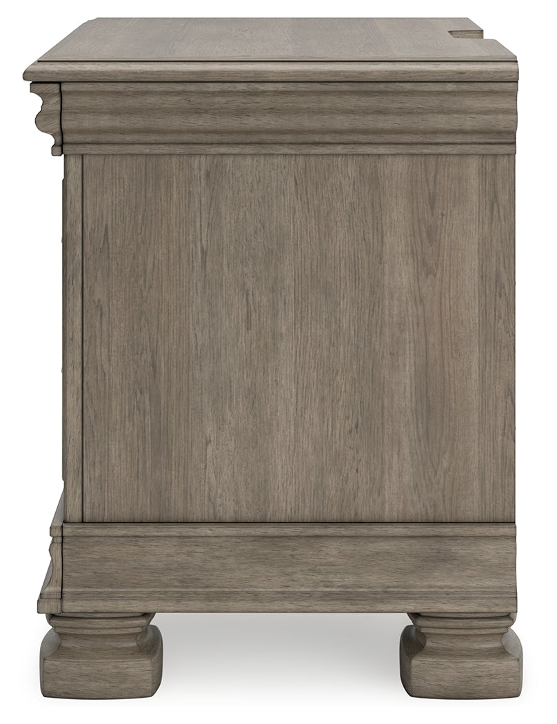 Lexorne Gray Nightstand