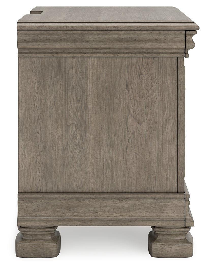 Lexorne Gray Nightstand