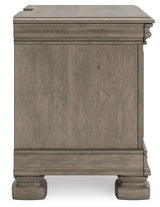 Lexorne Gray Nightstand