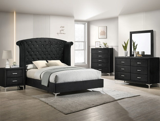 Lucinda King Headboard - Black