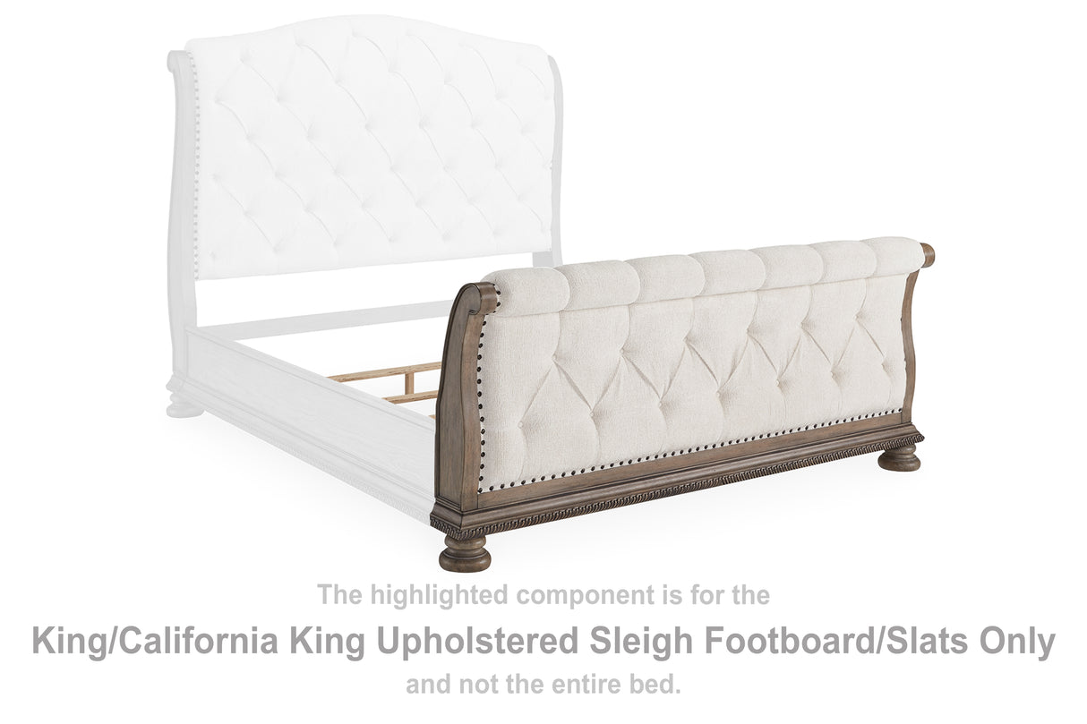 Ardenfield King/California King Upholstered Sleigh Footboard/Slats