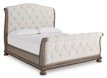 Ardenfield King/California King Upholstered Sleigh Footboard/Slats