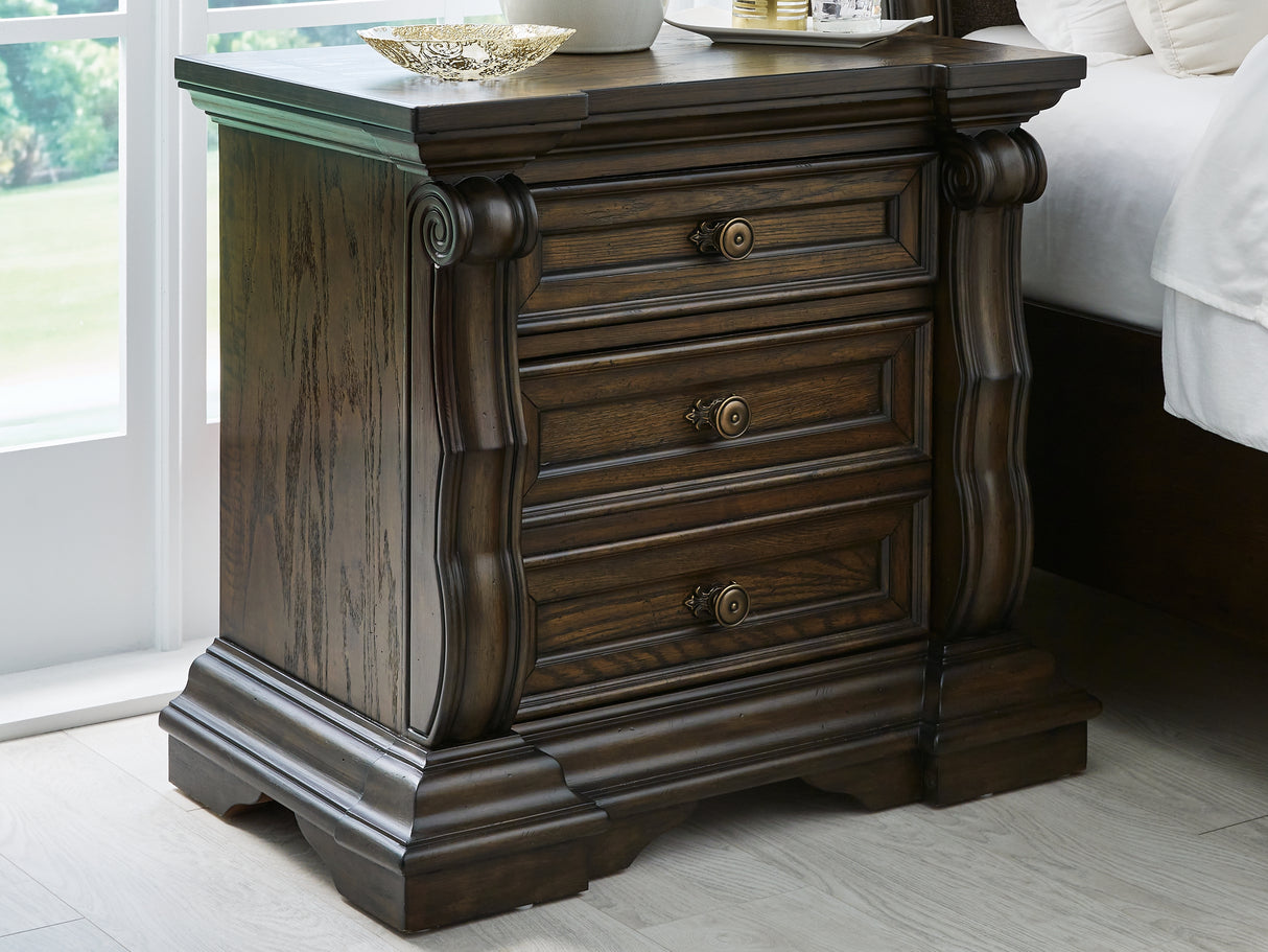 Maylee Dark Brown Nightstand