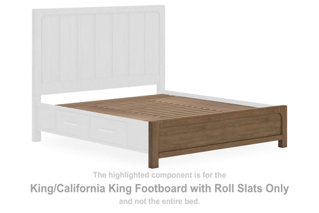 Cabalynn Light Brown King/California King Footboard With Roll Slats